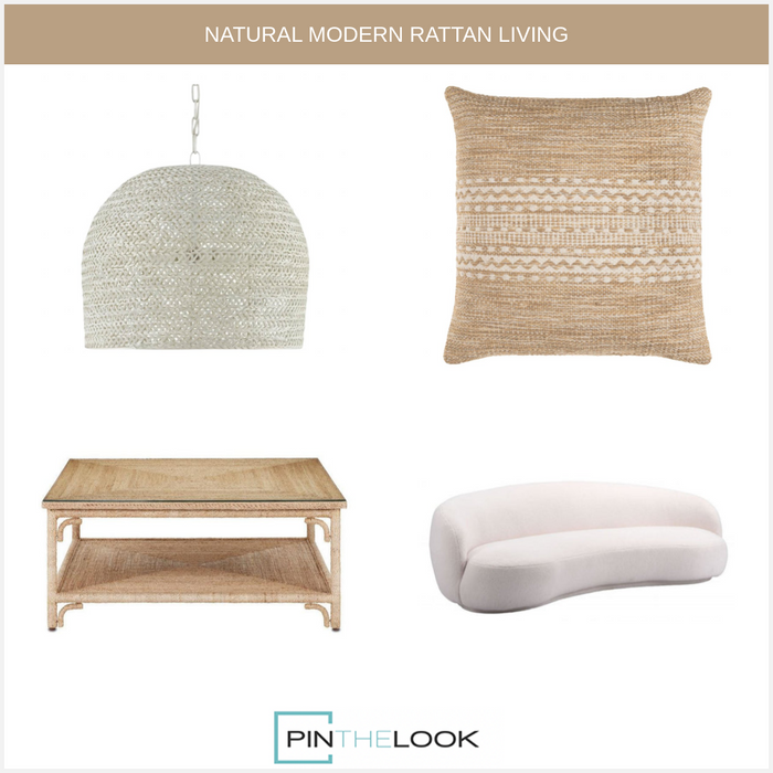 Modern Glam White Sofa