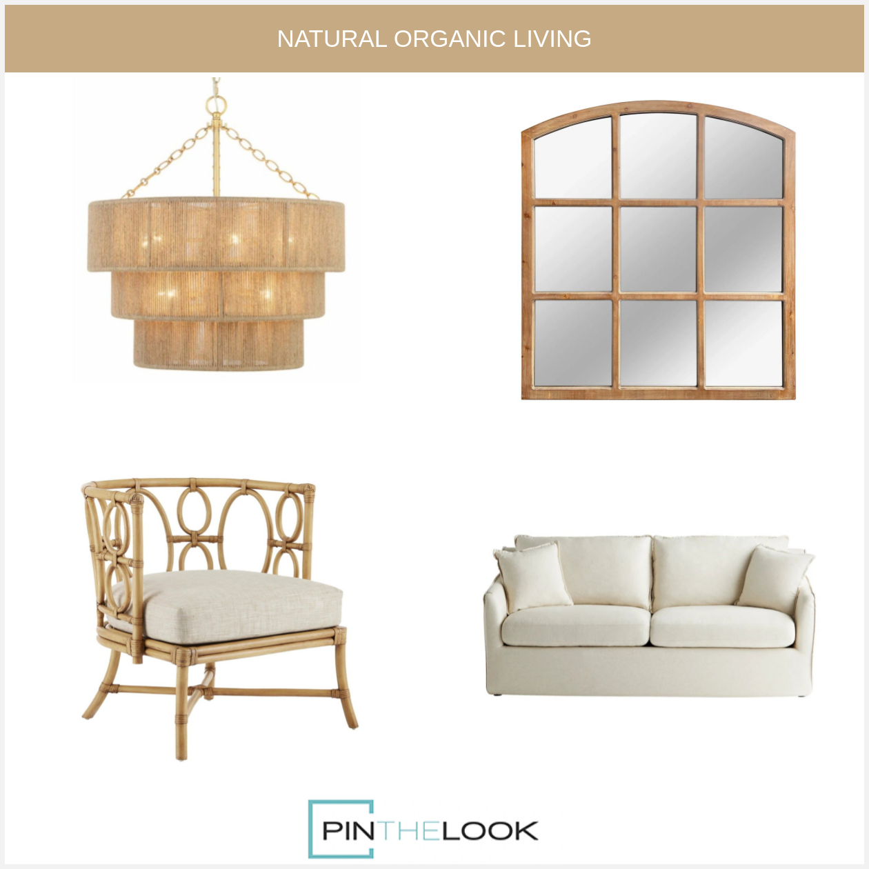 Cream Linen Weave Sofa
