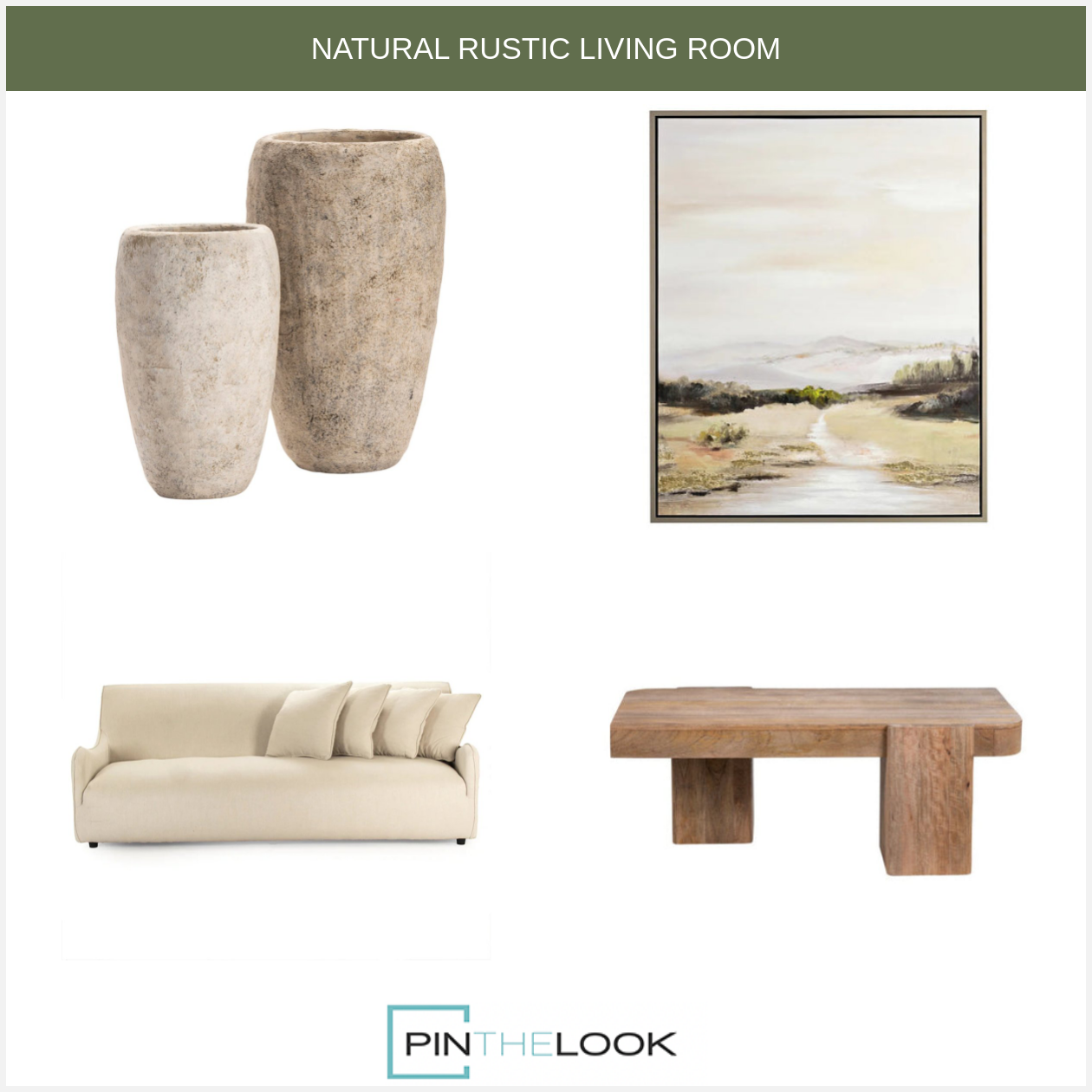 Rustic Dimensional Coffee Table