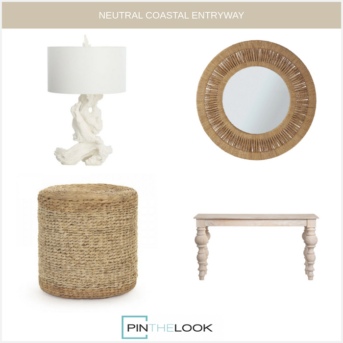 White Driftwood Table Lamp