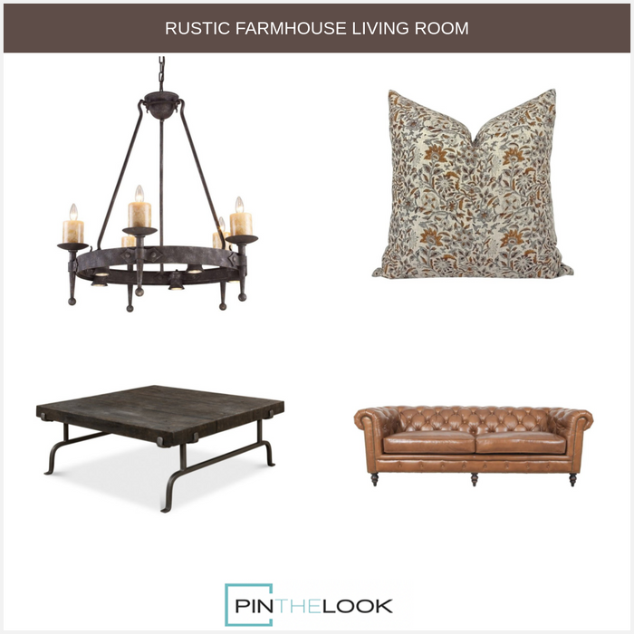 Industrial Planked Wood Coffee Table
