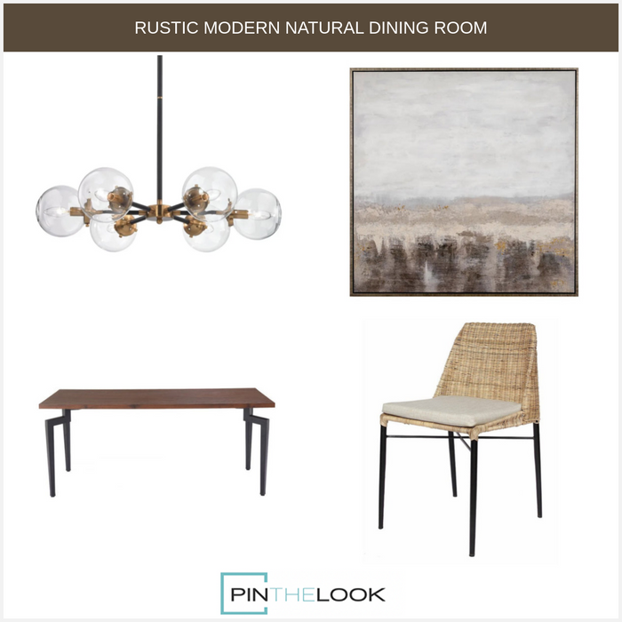 Industrial Walnut Dining Table