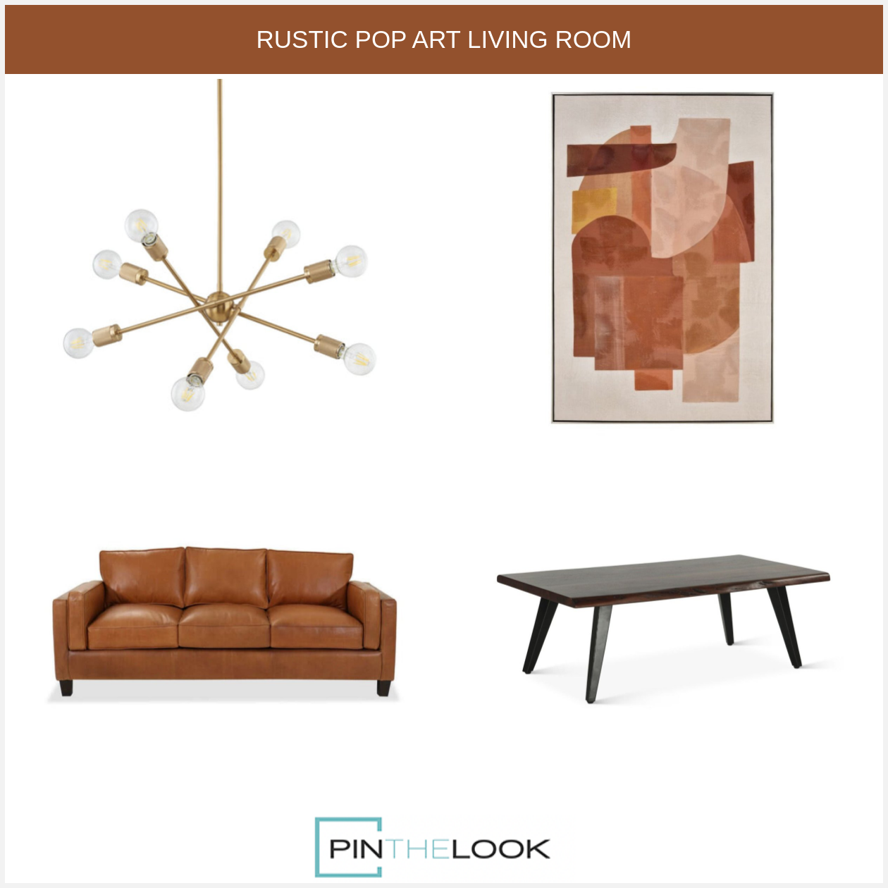 Midcentury Abstract Color Palette Wall Art