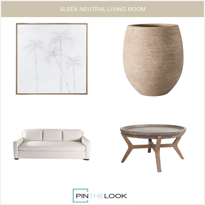 Natural Round Trestle Coffee Table