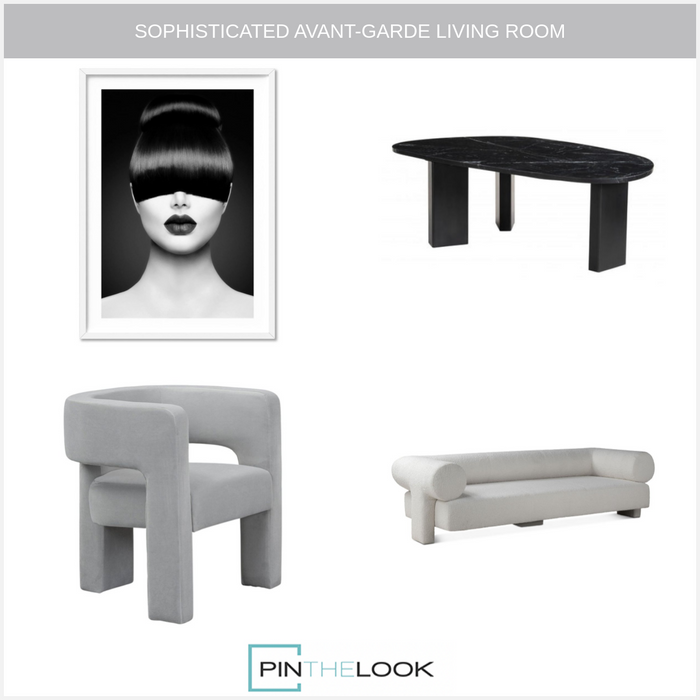 Open Back Gray Modern Chair
