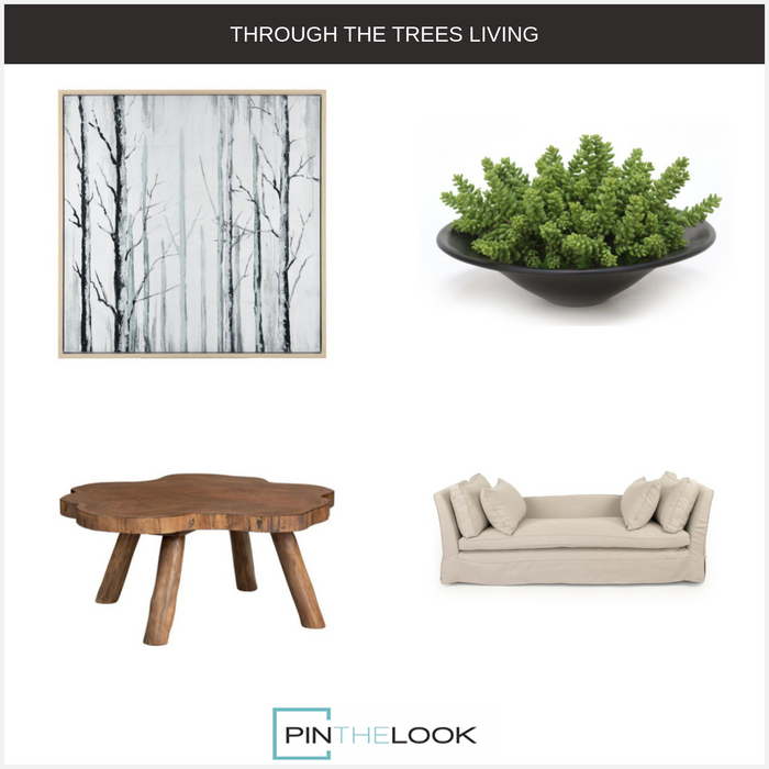 Leafless Trees Shadowy Mist Wall Art