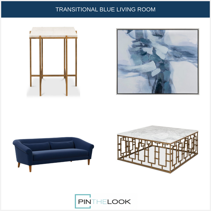 Shades of Blue Abstract Wall Art