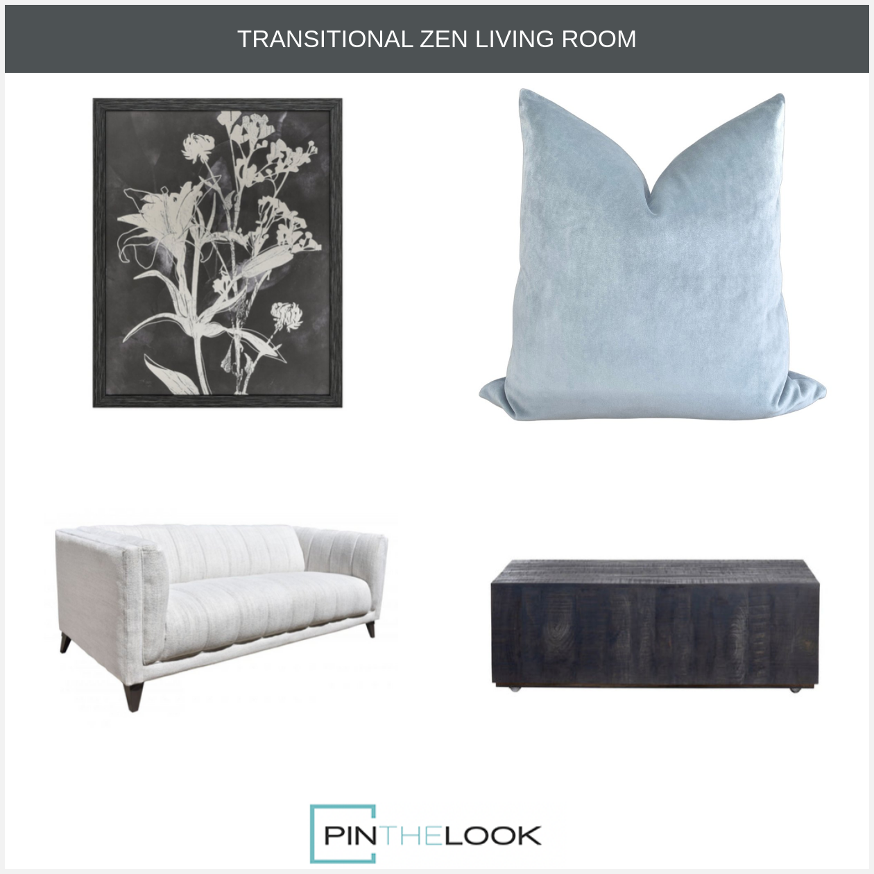 Upholstered White Fabric Sofa