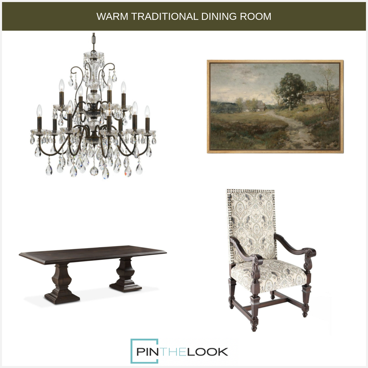 12-Light English Bronze Crystal Chandelier