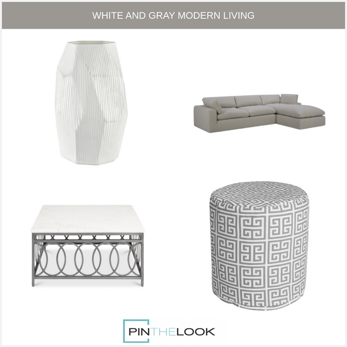 Elongated White Vase