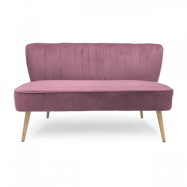 Moda Pink Velvet Bench