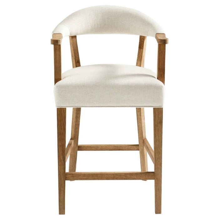 Natural Upholstered Counter Stool