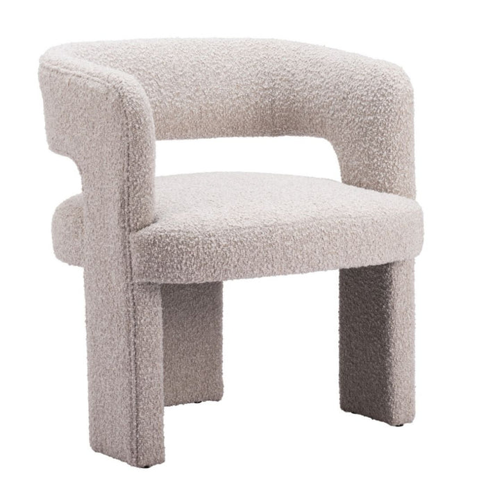 Modern Sandy Beige Accent Chair