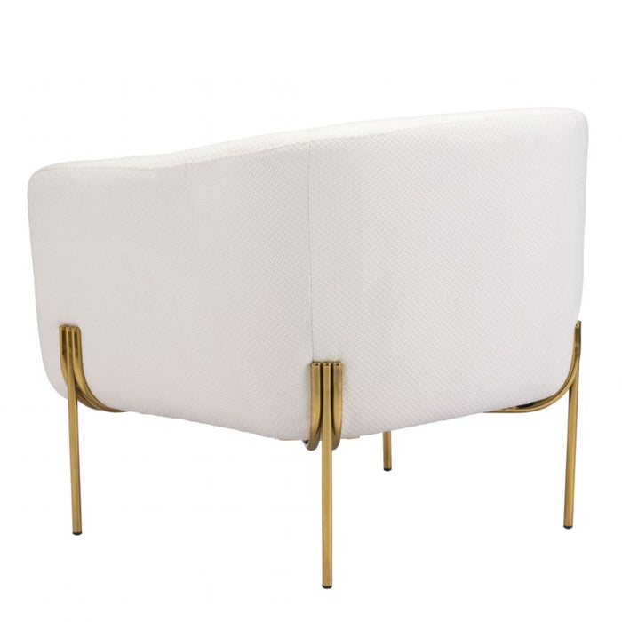 Modern Ivory Accent Chair