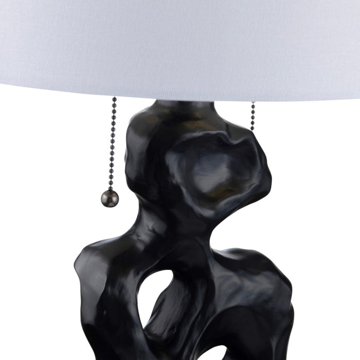 Black Sculptural Table Lamp