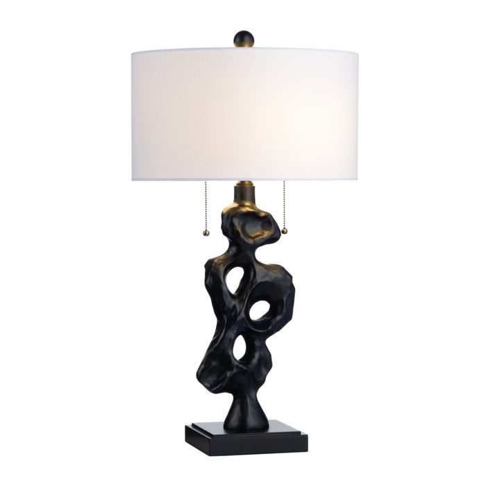 Black Sculptural Table Lamp