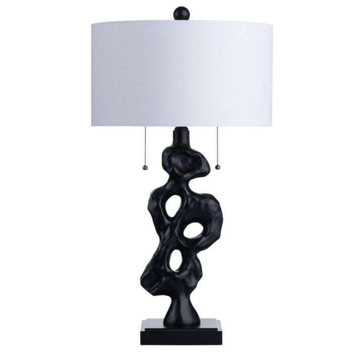 Black Sculptural Table Lamp