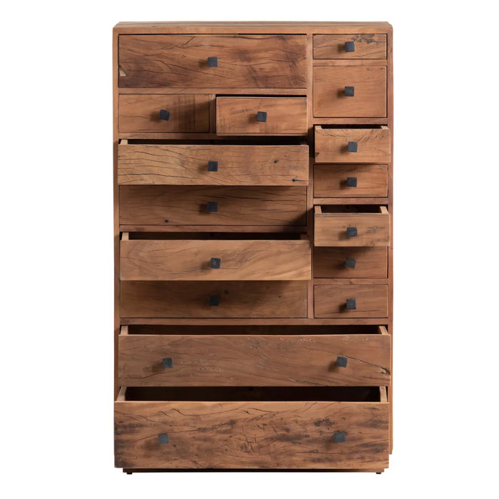 Rustic Remington 16-Drawer Apothecary Chest