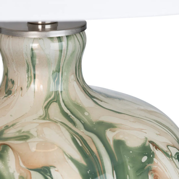 Reverse-Painted Table Lamp