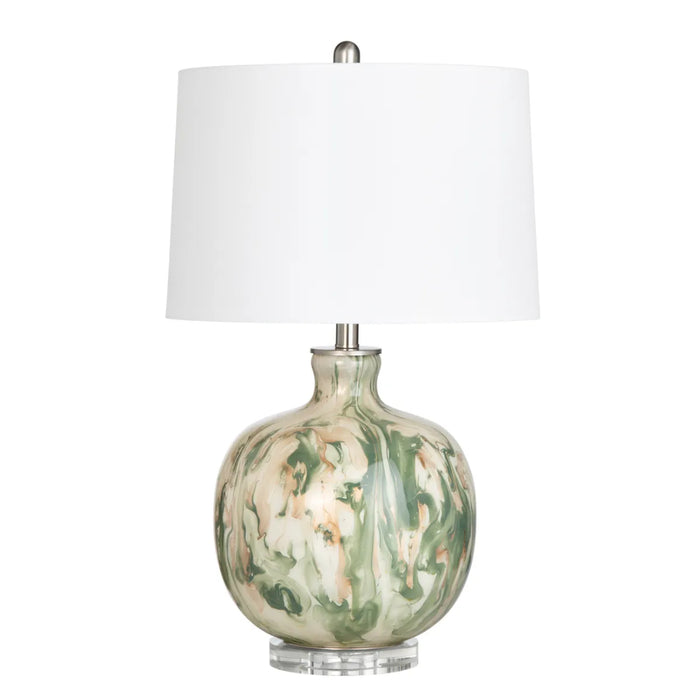 Reverse-Painted Table Lamp