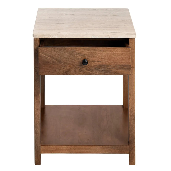 Rich Brown Accent Table