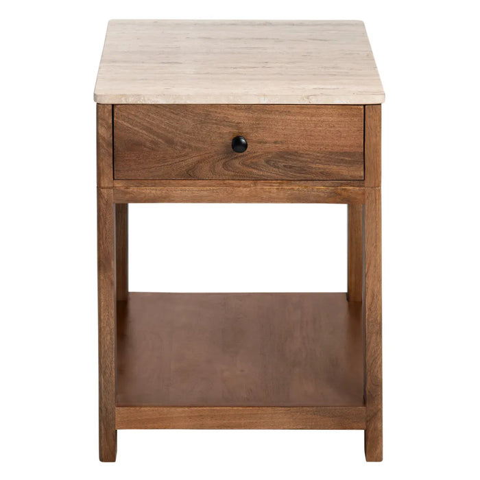 Rich Brown Accent Table