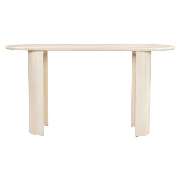 Warm Tone Natural Console Table