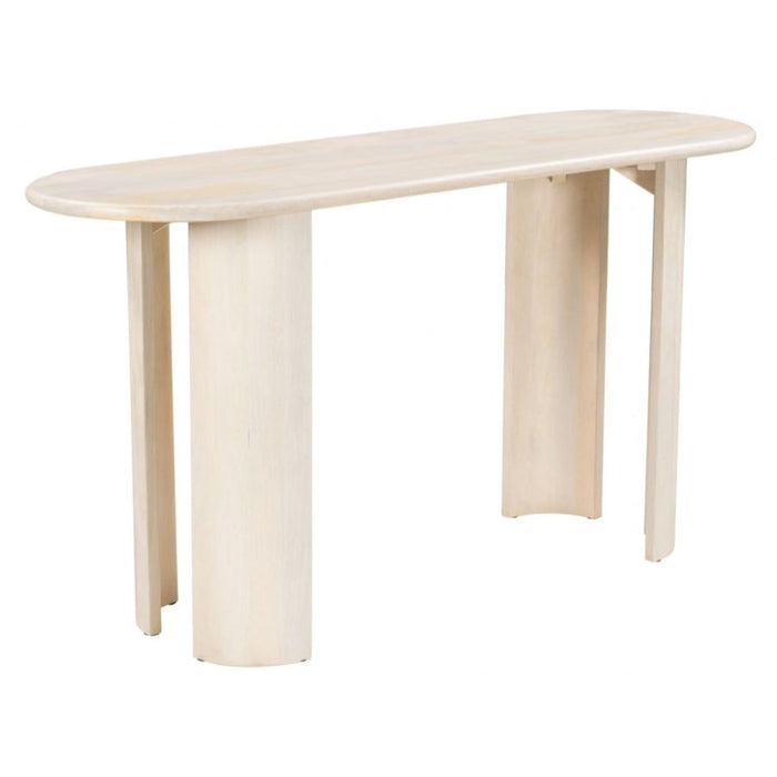 Warm Tone Natural Console Table