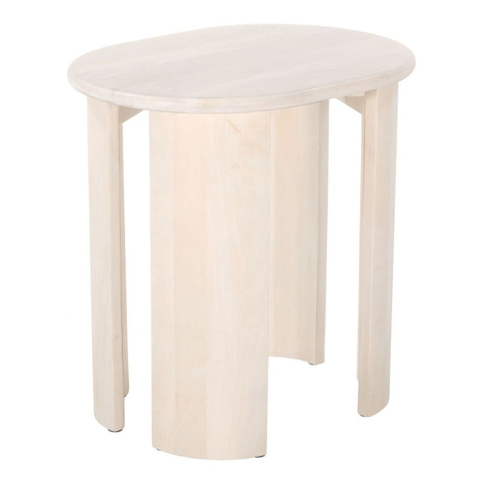 Warm Tone Natural Side Table