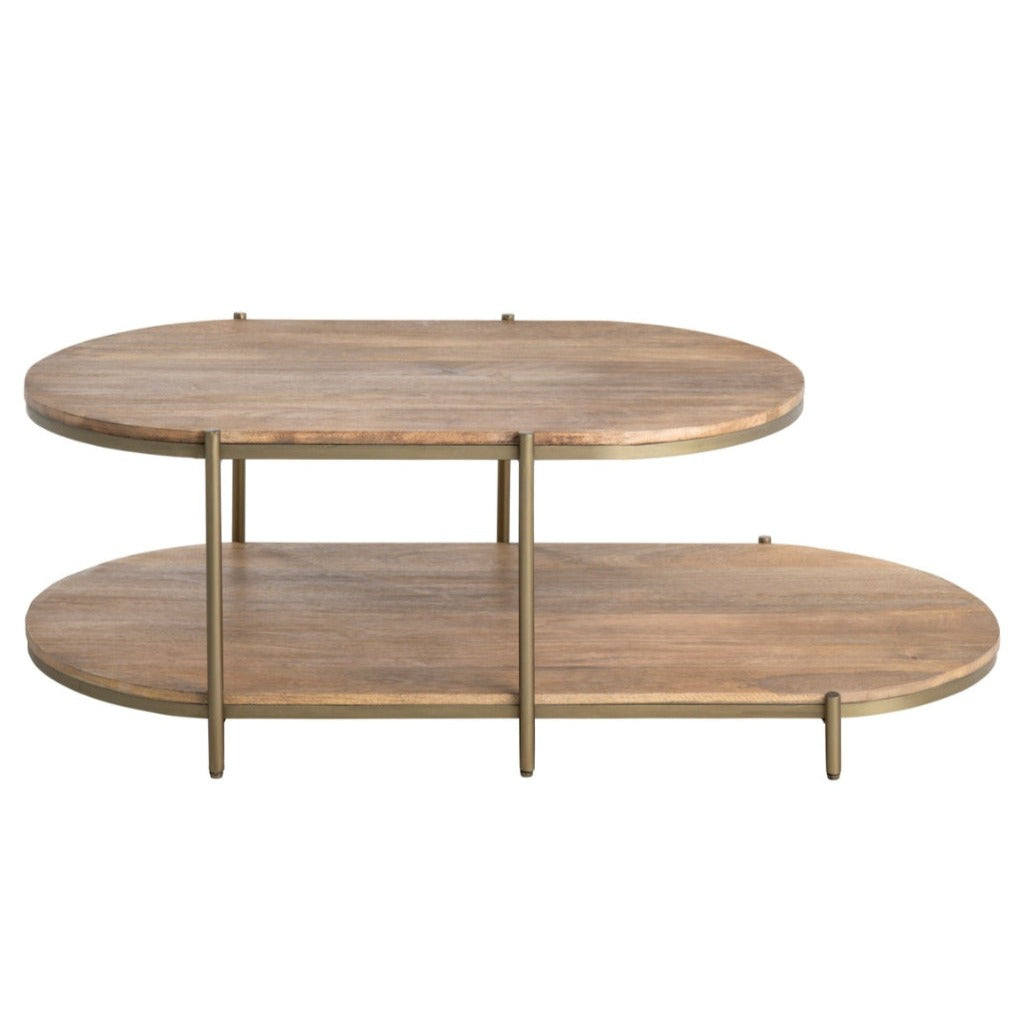Retro Modern Tiered Cocktail Table