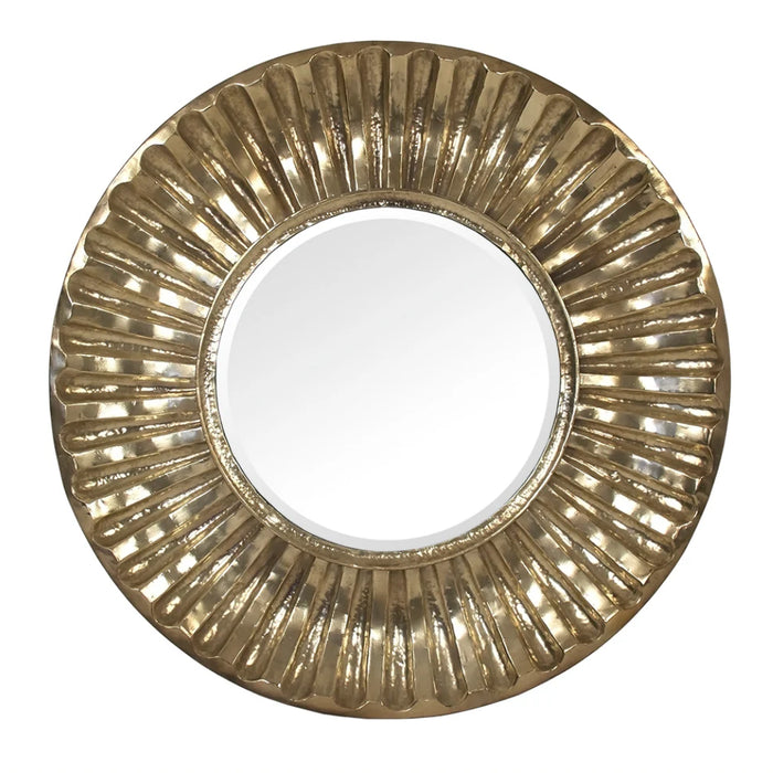 Round Gold Soleste Mirror