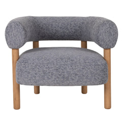 Gray Roundback Accent Chair