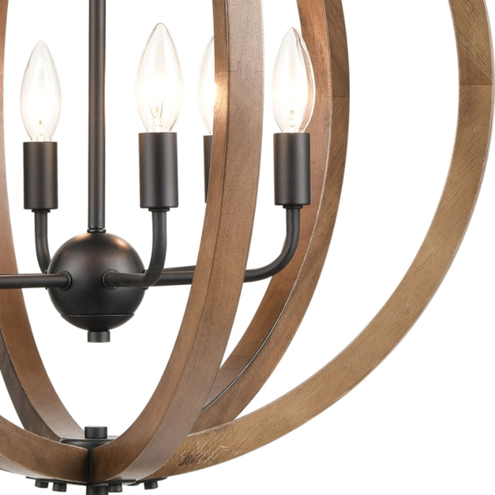 Rustic Farmhouse Orb Chandelier