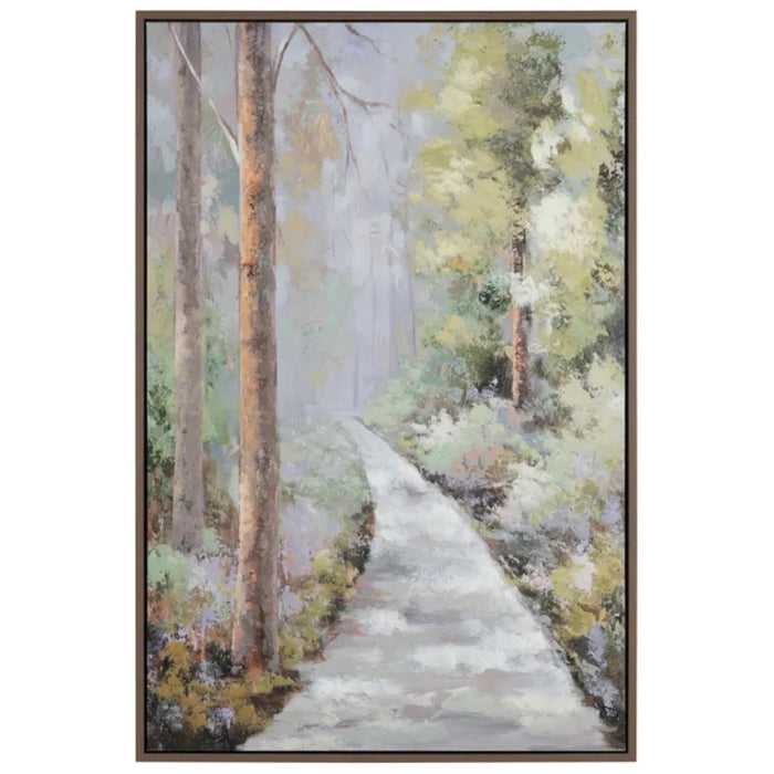 Misty Forest Path Wall Art