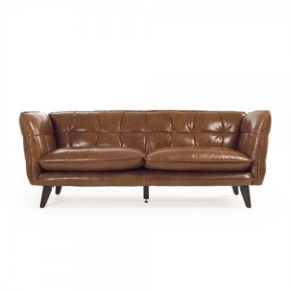 Liliane Modern Brown Tufted Sofa