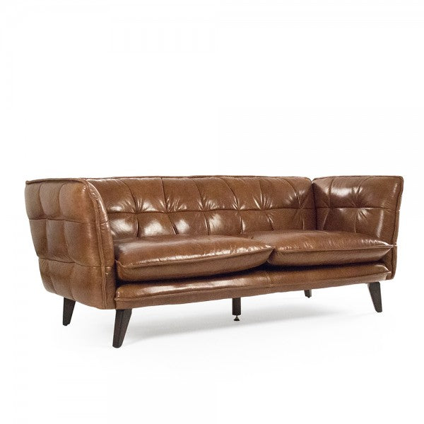 Liliane Modern Brown Tufted Sofa