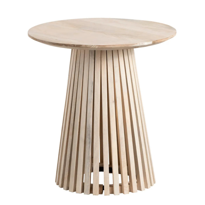 Natural Round Accent Table