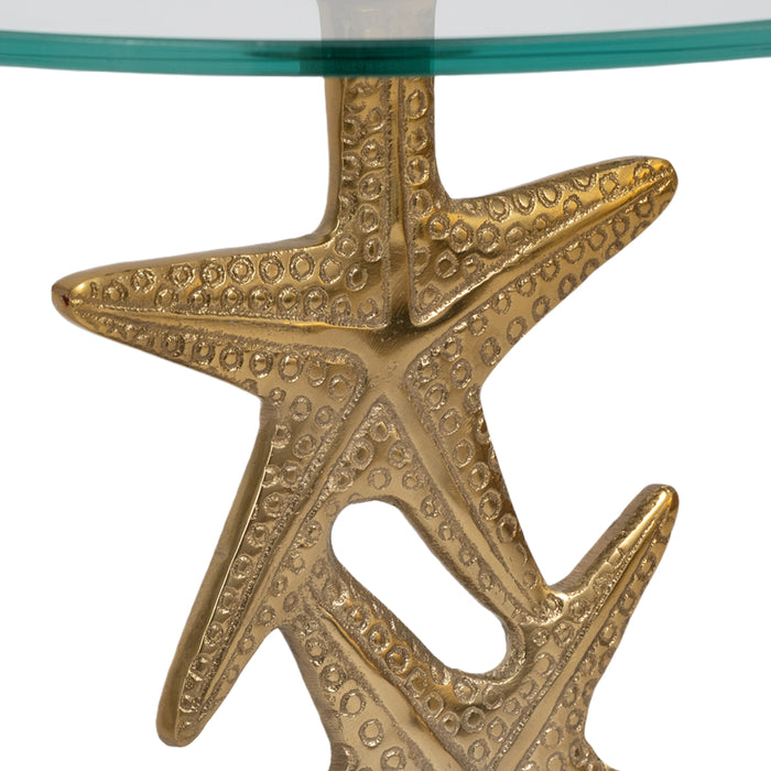 Round Starfish Leg Accent Table