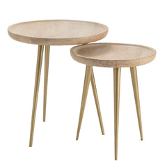 Gold Spiked Accent Table