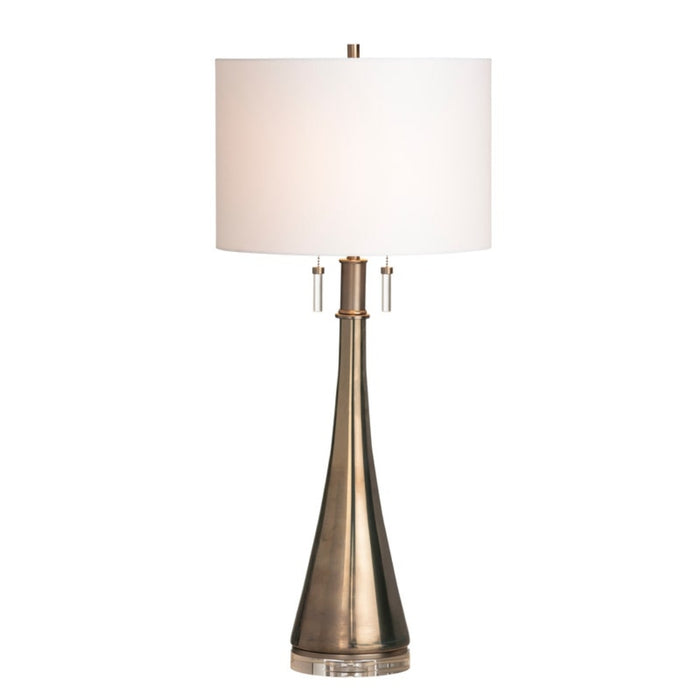 Golden Smoke Mirror Glass Table Lamp