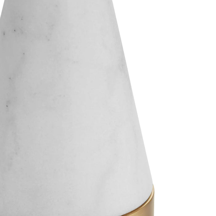 White Coned Table Lamp