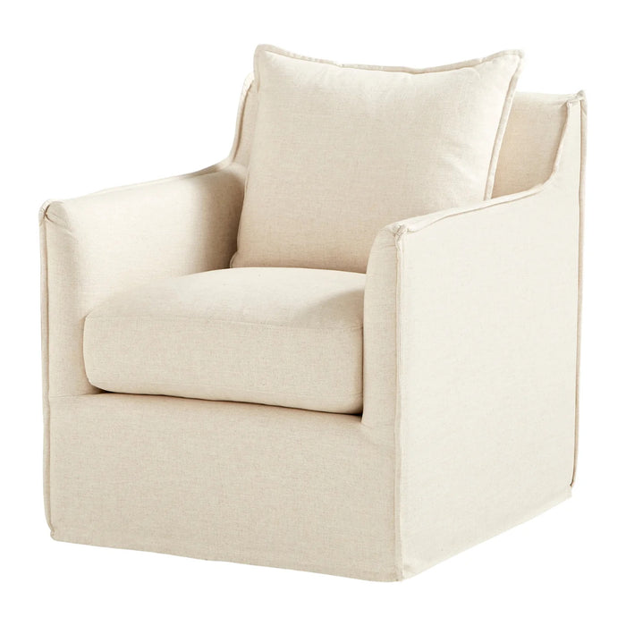 Symmetric Natural Accent Chair