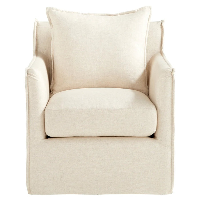 Symmetric Natural Accent Chair