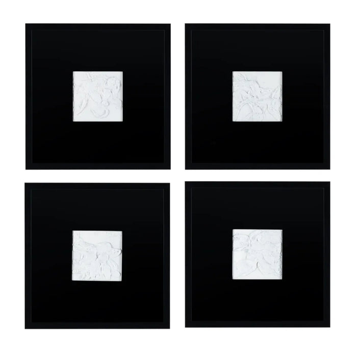 Study In Black And White Wall Art, Set of 4