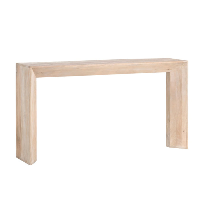 Natural Geometric Console Table