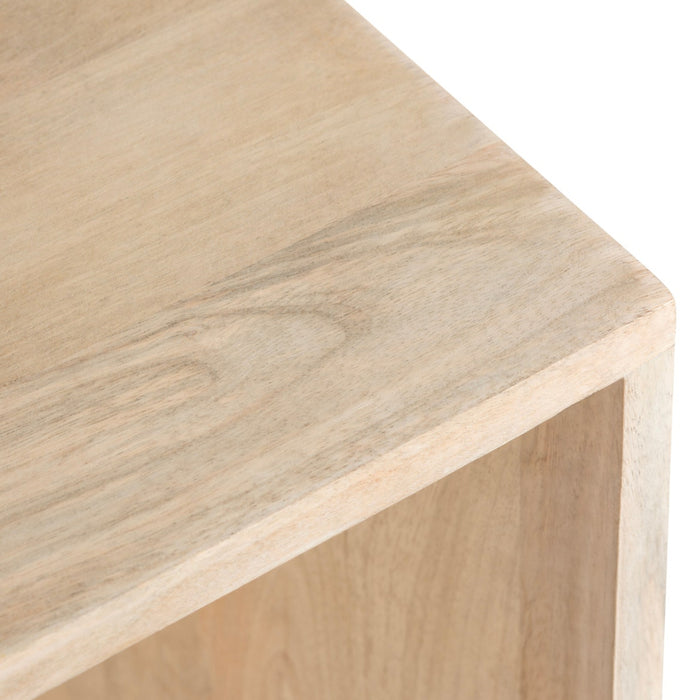 Natural Geometric Accent Table