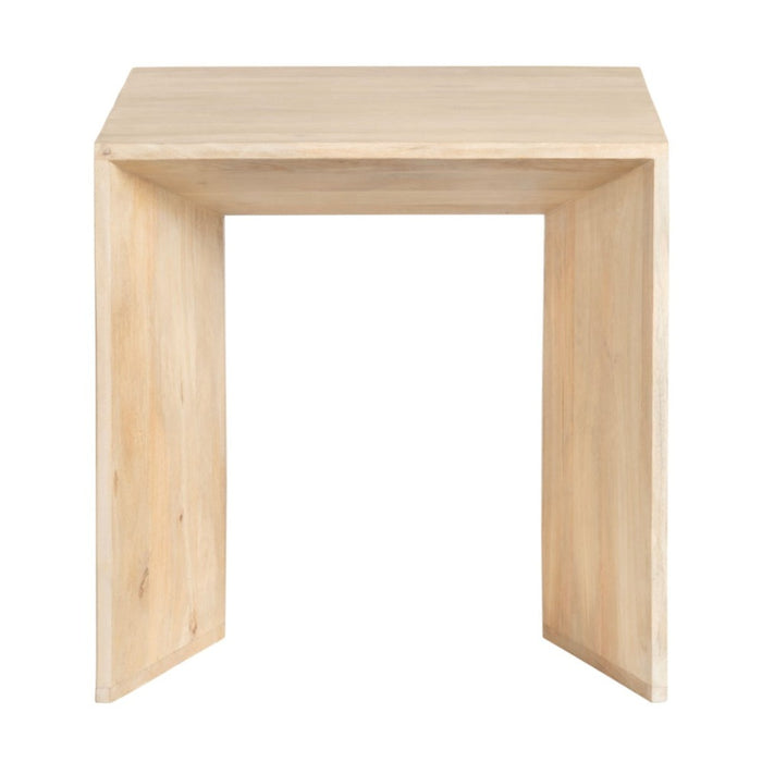 Natural Geometric Accent Table