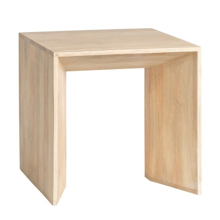 Natural Geometric Accent Table