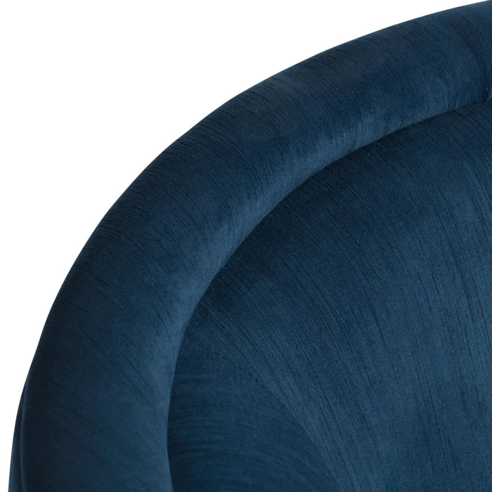 Blue Transitional Tub Chair