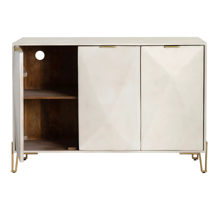 White Contempo 3-Door Sideboard